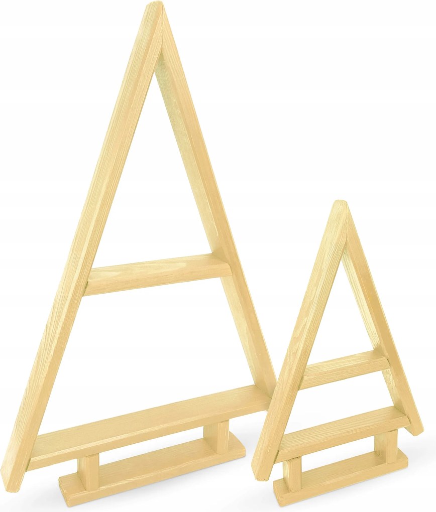 Fenyő karácsonyfa karácsonyi dekoráció Natúr 2 db-os szett