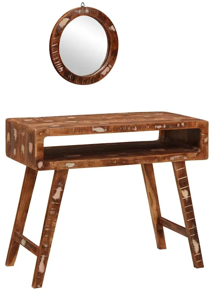 Öltözködőasztal Barna 90 x 76 x 45 cm Tömör újrahasznosított fa