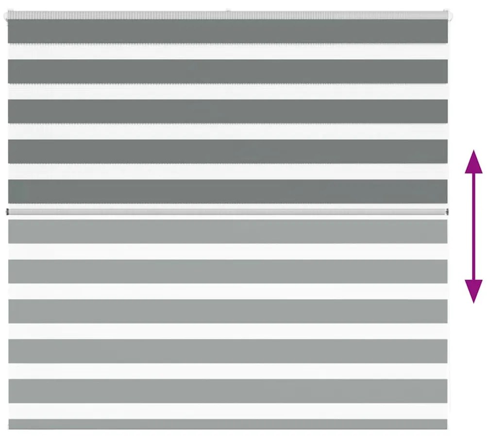 zebrafüggönnyel sötét szürke szövetszélesség 160,9cm poliészter