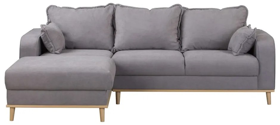 Szürke sarokkanapé (bal oldali) Beata – Ropez