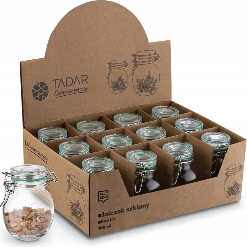 Konyhai fűszertartó tégely szett 12 db-os