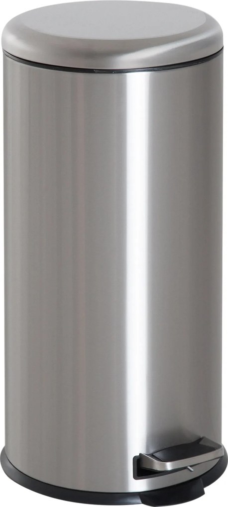 HOMCOM 30L Szemetes, Hulladékgyűjtő, Pedálos Kukáslapáttal, Belső Vödörrel, Hulladék Elkülönítő, Kerek | Aosom