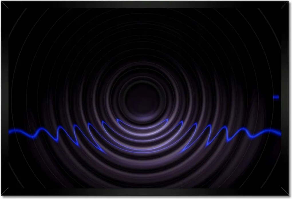 Poszterek keretben 60x40 Zenei hullámok