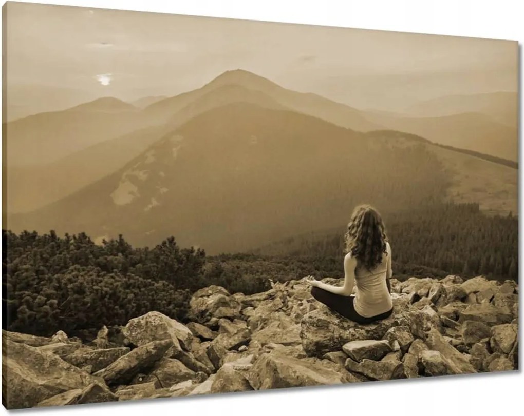 Vászonkép 100x70 Pillantás felülről Gondolatok