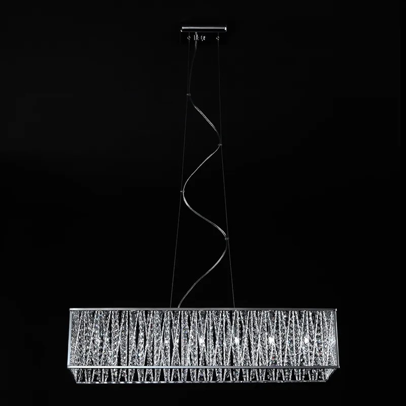 Italux glamour modern függeszték vanessa króm átlátszó itxp0282-07l-f4ql
