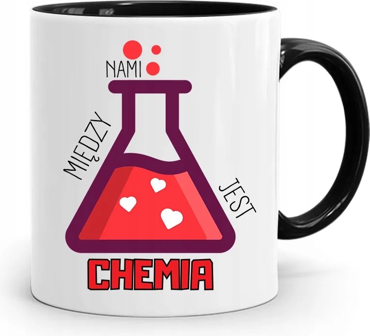 Fekete Bögre Fiúnak Kémia Közöttünk, fényképes nyomattal