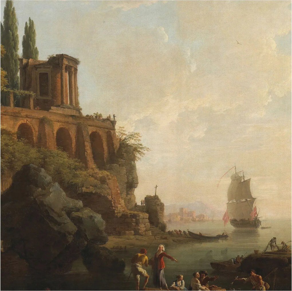 Dekoratív fotótapéta Falra Egyszerű összeszerelés Tengeri táj 250x250 Ragasztó