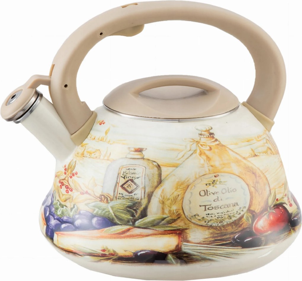 Zománcozott vízforraló Virágok Klasszikus Zománc 3L Zilner