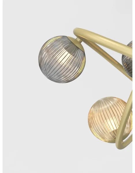 Wofi 8015-204 - LED Asztali lámpa METZ 2xG9/3,5W/230V arany/szürke