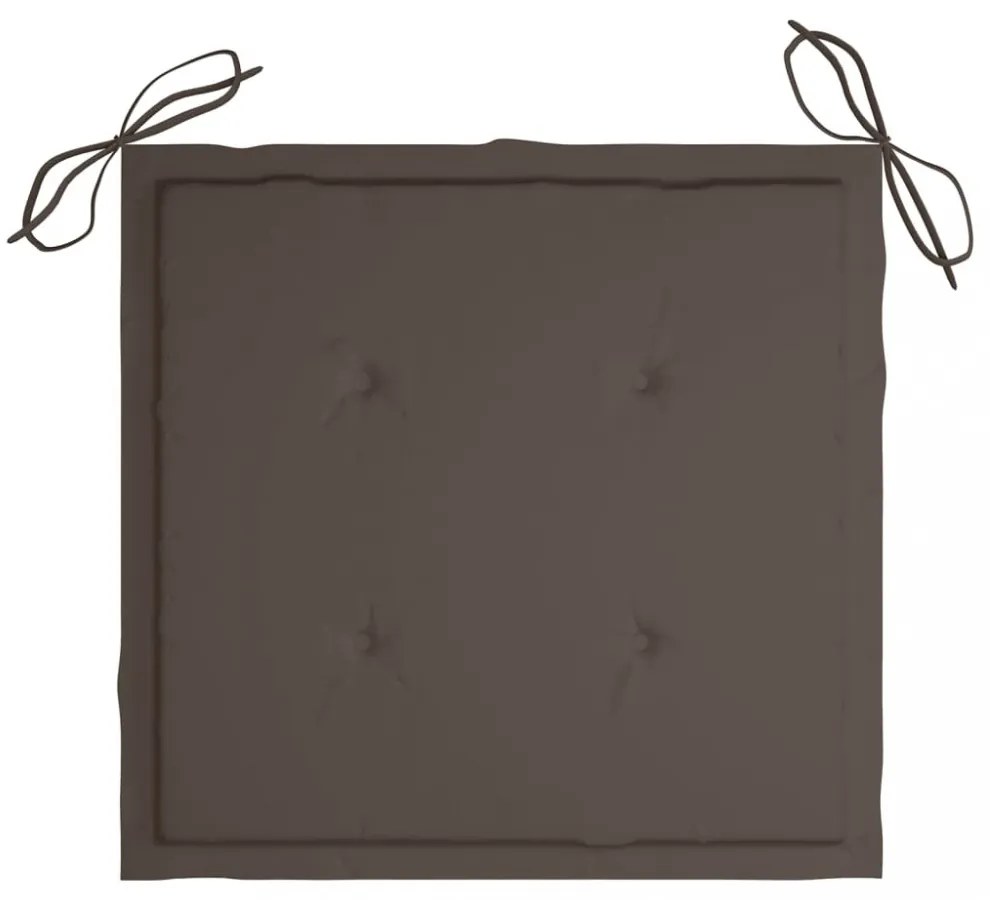 2 db tópszínű oxford szövet kerti székpárna 50x50x4 cm