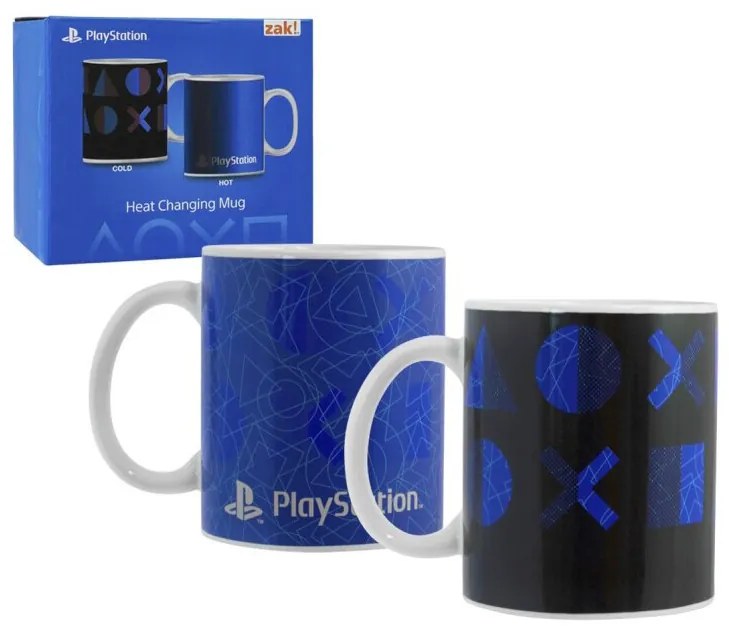 PlayStation hőre változó porcelán bögre 325 ml Díszdobozban