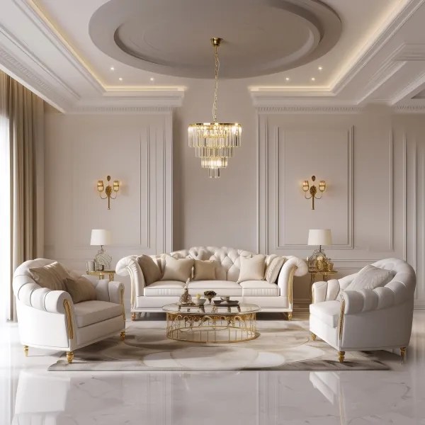 Brilagi - LED Kristály csillár láncon MOZART 5xE14/40W/230V arany