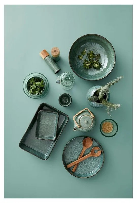 Zöld-fekete kőedény tál ø 30 cm Gastro Green/Black – Bitz