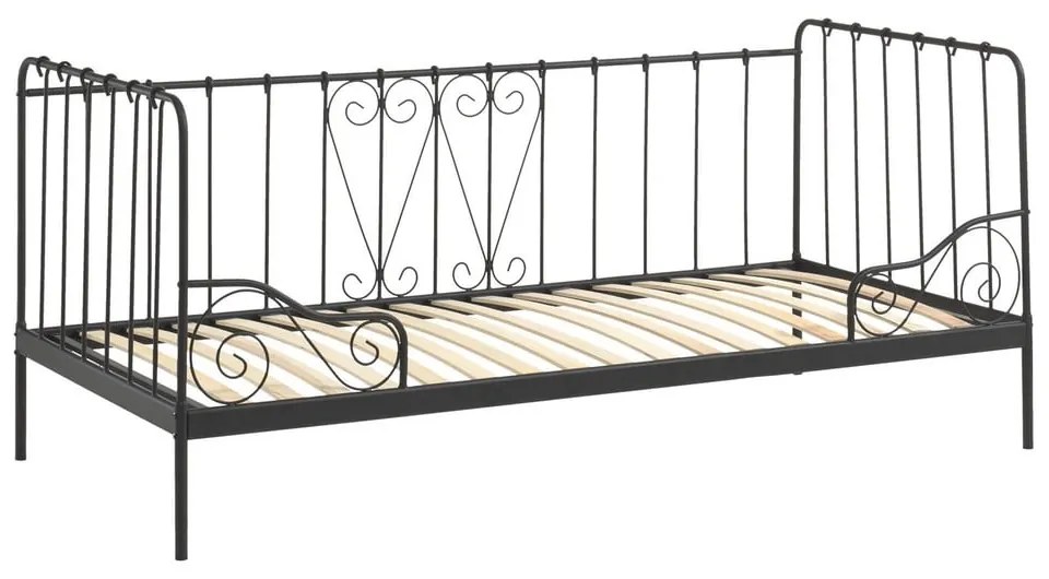 Fekete gyerekágy 90x200 cm Alice - Vipack