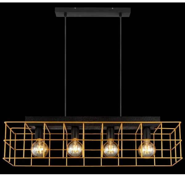 Globo 15530B-4H - Csillár zsinóron MERRIL 4xE27/60W/230V