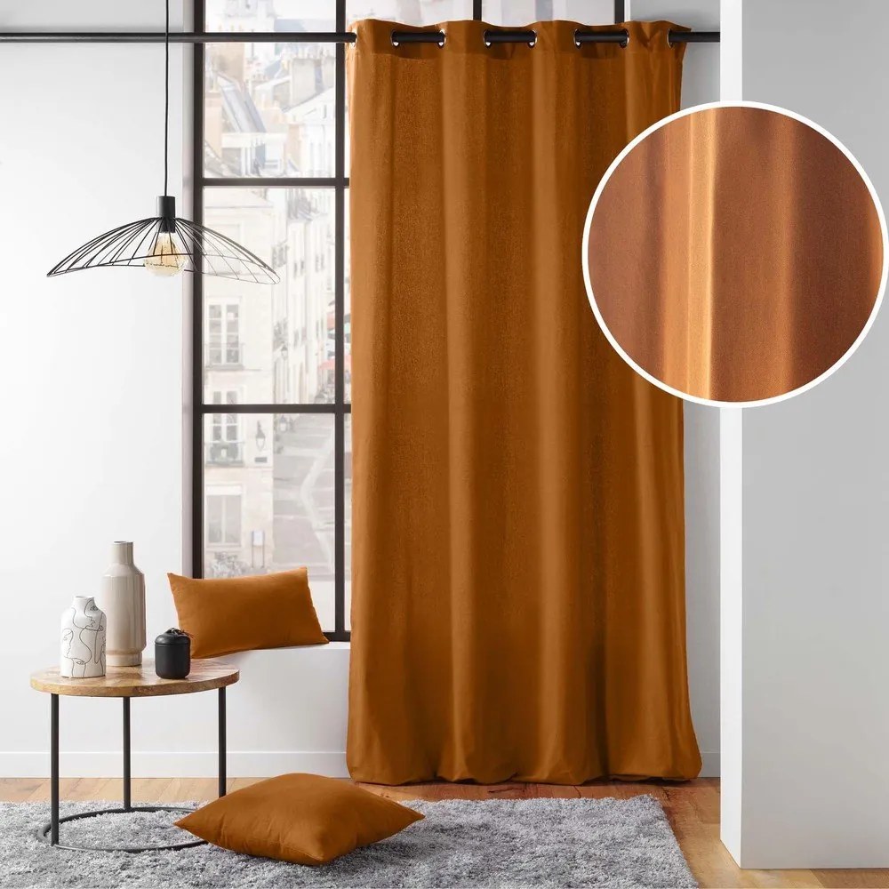 Barna függöny 135x260 cm Twily – douceur d'intérieur