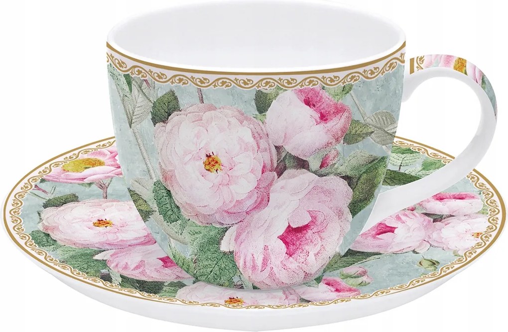 Csésze Csészealj Porcelán Rose In Bloom 200 ML