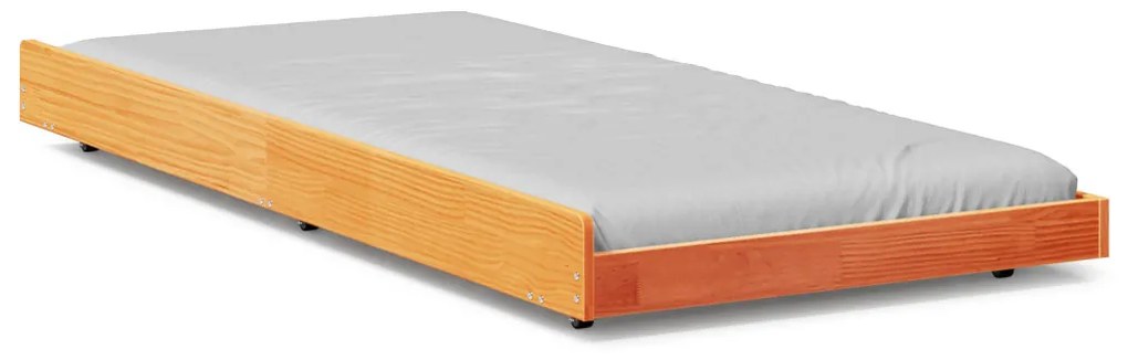 Ágykeret Barna Tömör fa 80 x 200 cm Ágykeret Négyszögletes
