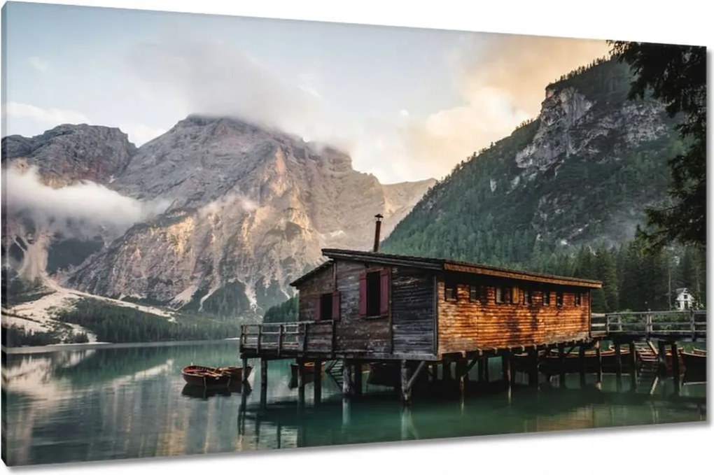 Vászonkép 120x70 Hegyi kikötő