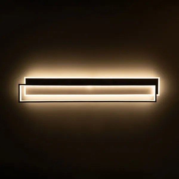 BRILAGI - LED dimmelhető mennyezeti lámpatest OUTLINE LED/90W/230V 18x100 cm fehér/fekete + távirányító