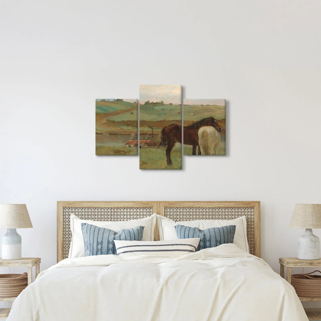 Kép - Edgar Degas, Horses in a Meadow, reprodukciók (90x60 cm)