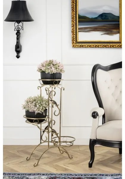 Virágállvány 90x65 cm arany