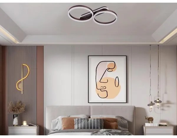 LED dimmelhető mennyezeti lámpatest LED/60W/230V 3000-6500K + távirányítóval