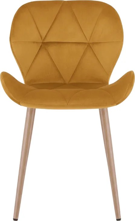 Étkezőszék MANGO VELVET, mustársárga