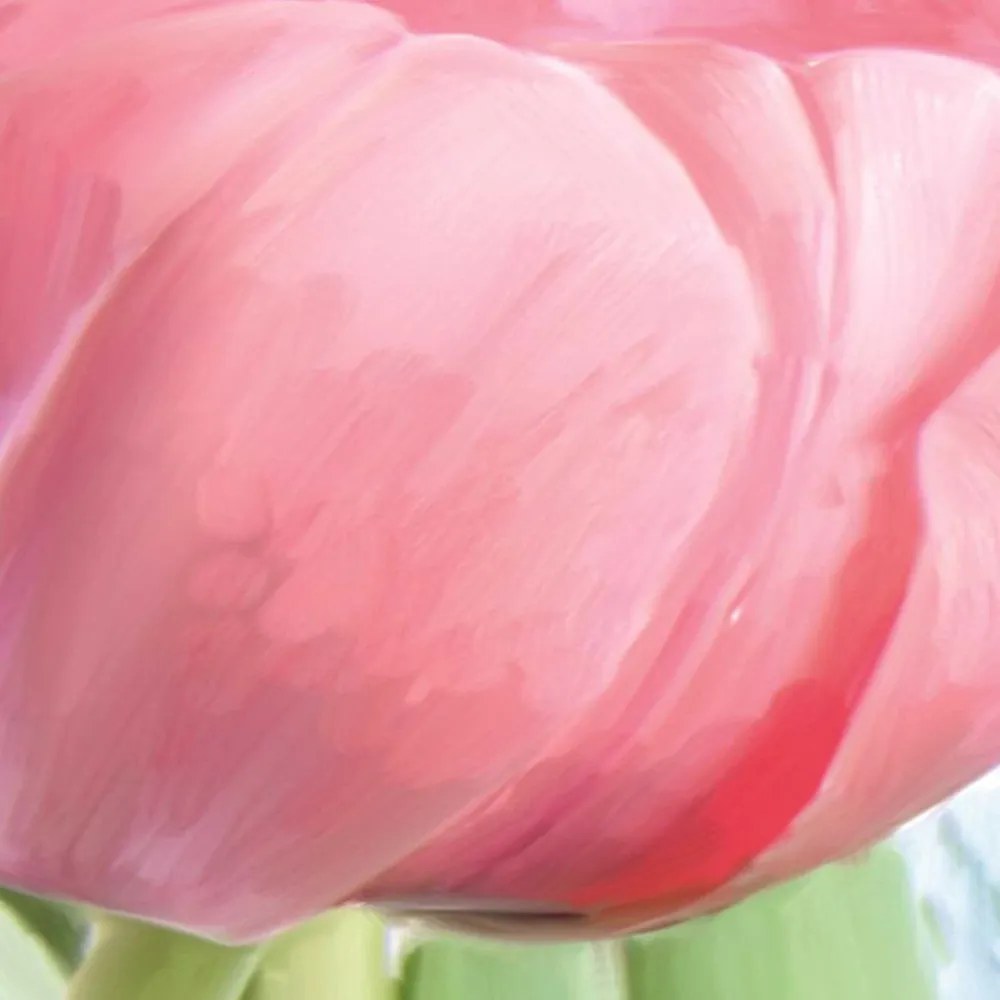 Gario Paraván Egy buja rózsaszín tulipán Méret: 145 x 170 cm, Kivitelezés: Klasszikus paraván