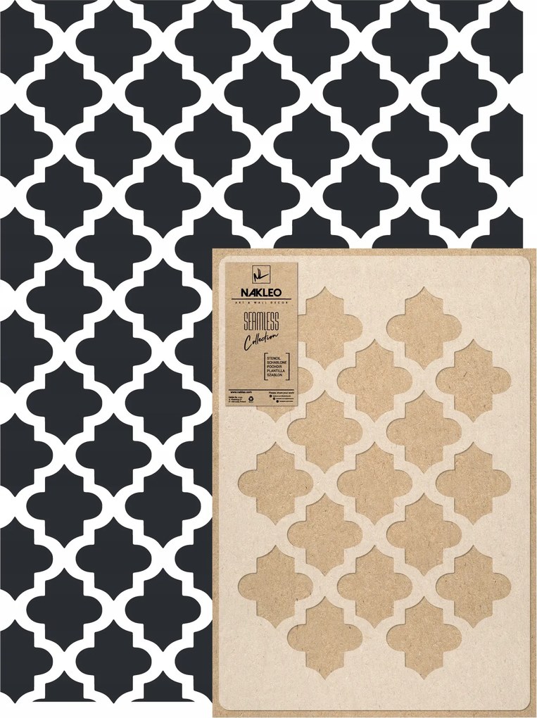 Festősablon Ismételhető Többször felhasználható 59x95cm Tapéta Marokkói Tanger