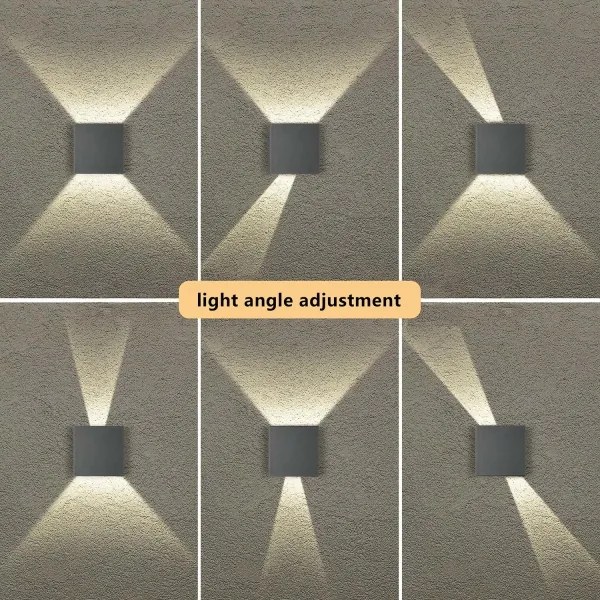 Brilagi - DOUBLERAY LED kültéri fali lámpatest, 4W, 230V, antracit, IP65