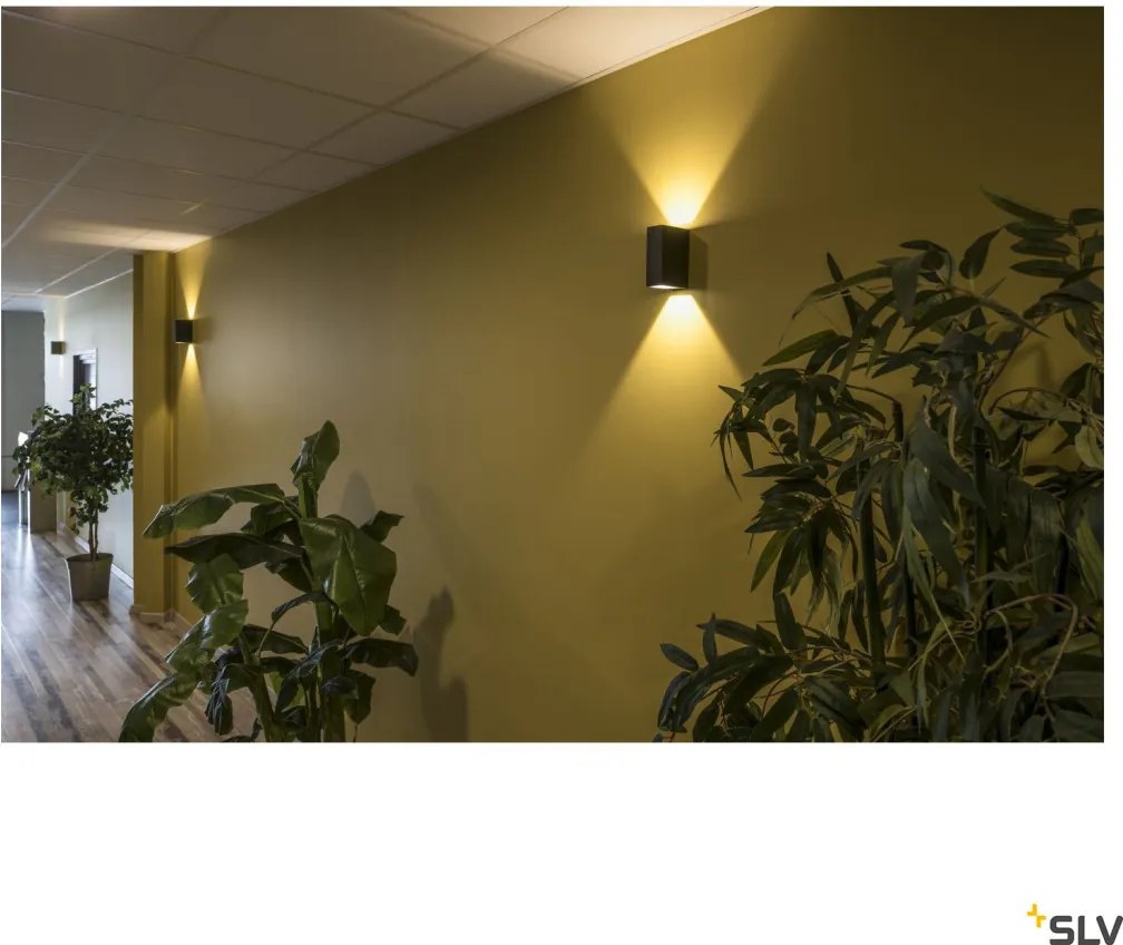 SLV 232445 QUAD Modern Kültéri Fali Lámpa Antracit LED IP44