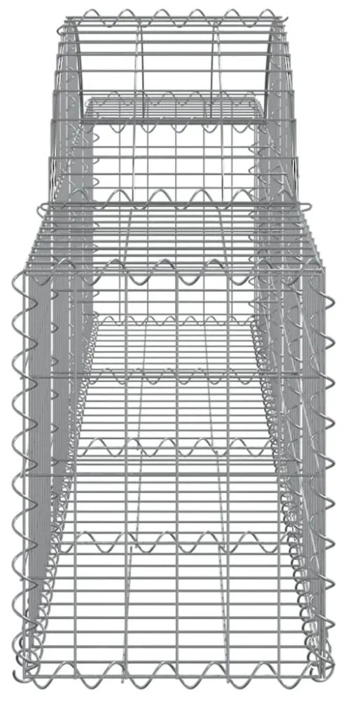 12 db íves horganyzott vas gabion kosár 200x30x40/60 cm