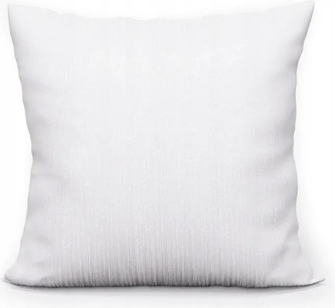 Párnahuzat 40x40 fehér, ezüst cérnával