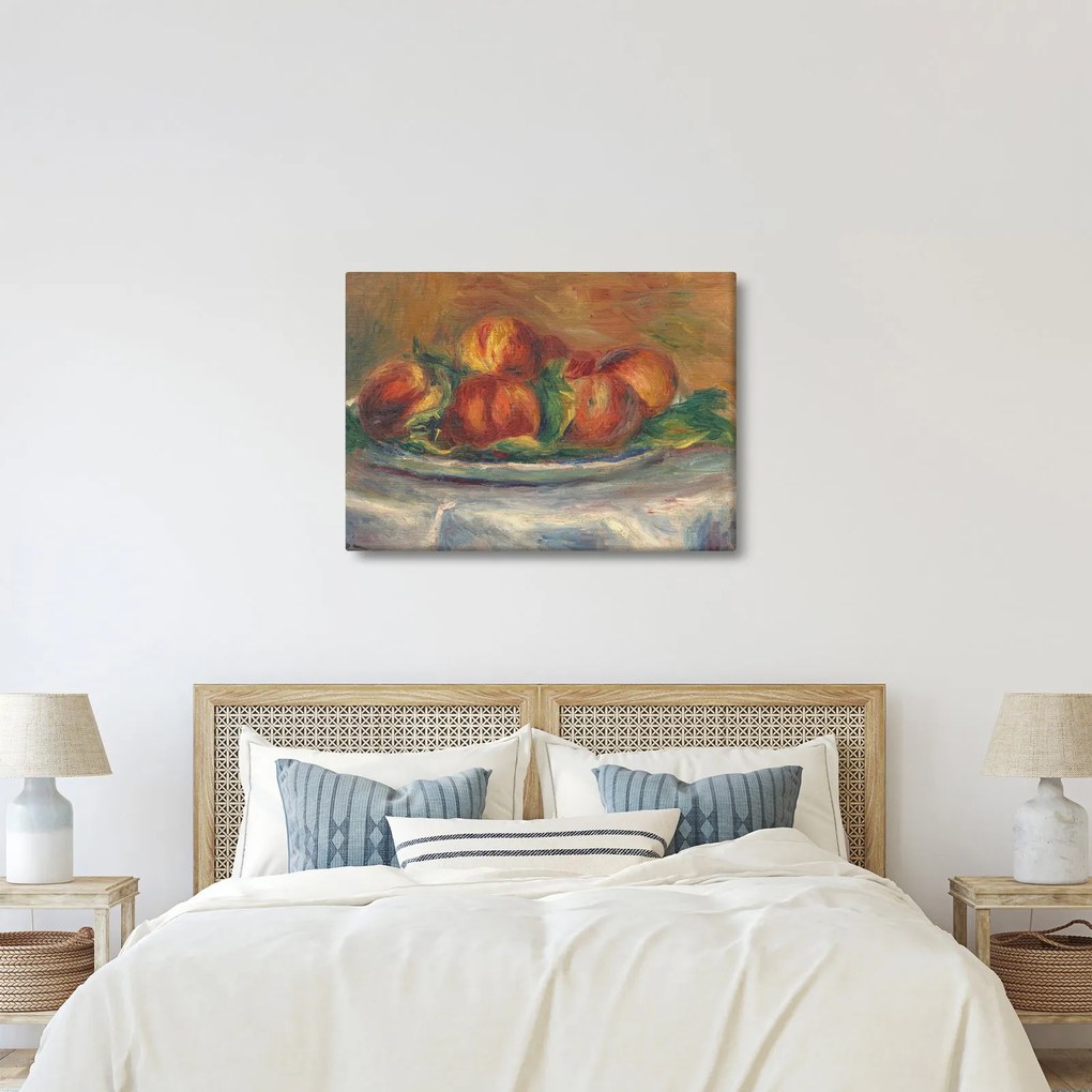 Kép - Auguste Renoir, Peaches on a  Plate, reprodukciók (70x50 cm)