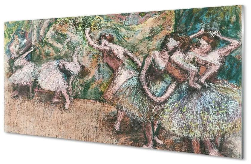 Üvegképek Vázlatot egy nő, tánc erdő 140x70 cm