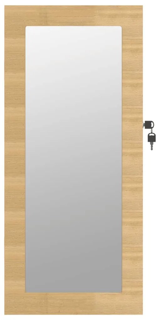falra szerelhető tükrös ékszerszekrény 30x8,5x67 cm