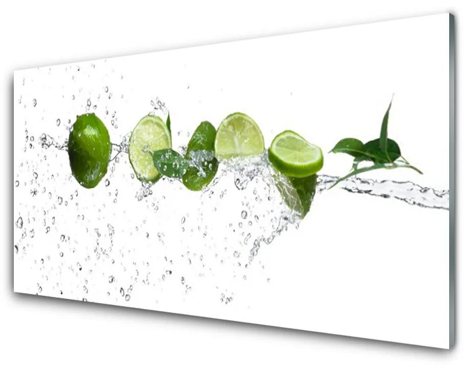 Modern üvegkép Lime Water Kitchen 140x70 cm