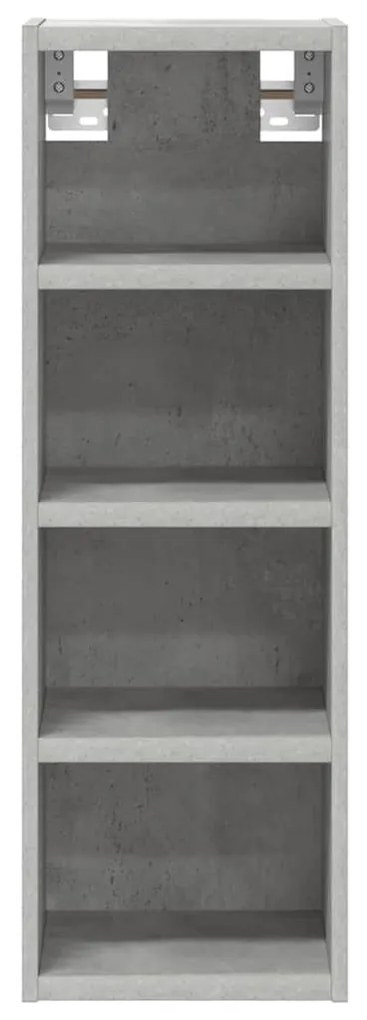 betonszürke szerelt fa függő szekrény 20x29,5x60 cm