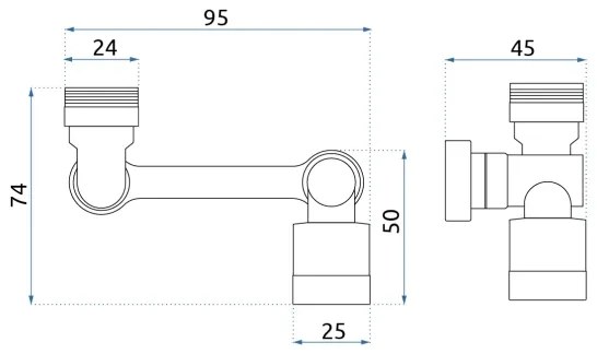 REA-B0660 - Forgatható perlátor mosdócsaphoz, fényes króm