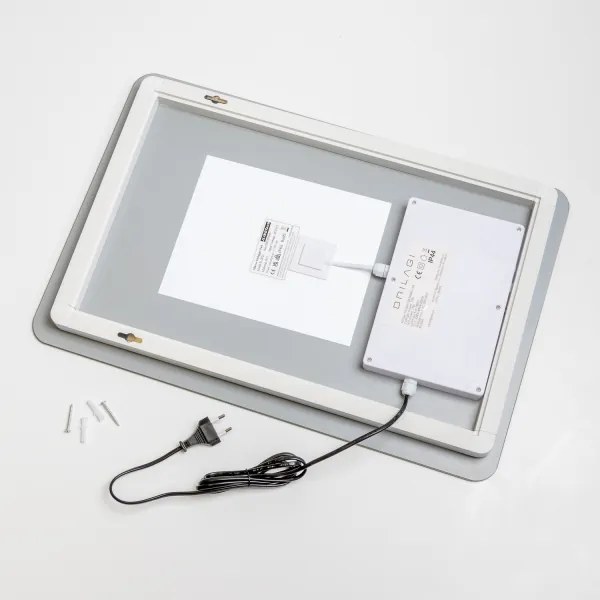 Brilagi - dimmelhető fürdőszobai fűtött tükör LED háttérvilágítással DIANA LED/13W/230V 60x40 cm IP44