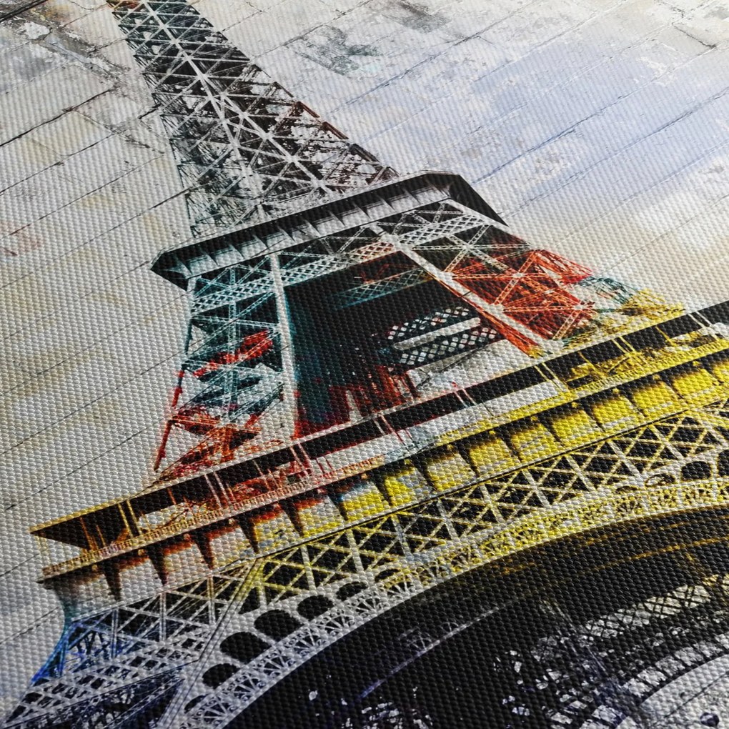 Kép - Az Eiffel-torony digitális művészete (120x50 cm)