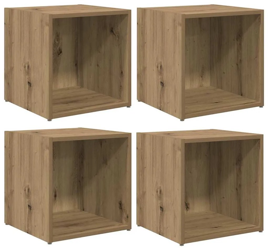 vidaXL TV szekrény garnitúra 4 pcs Artisan tölgy 37 x 35 x 37,5 cm