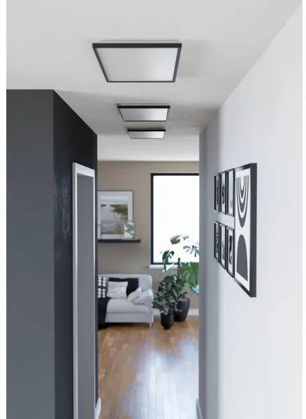 Eglo 901445-LED Fürdőszobai mennyezeti lámpa ROVITO 17,2W/230V 30x57cm IP44 fekete