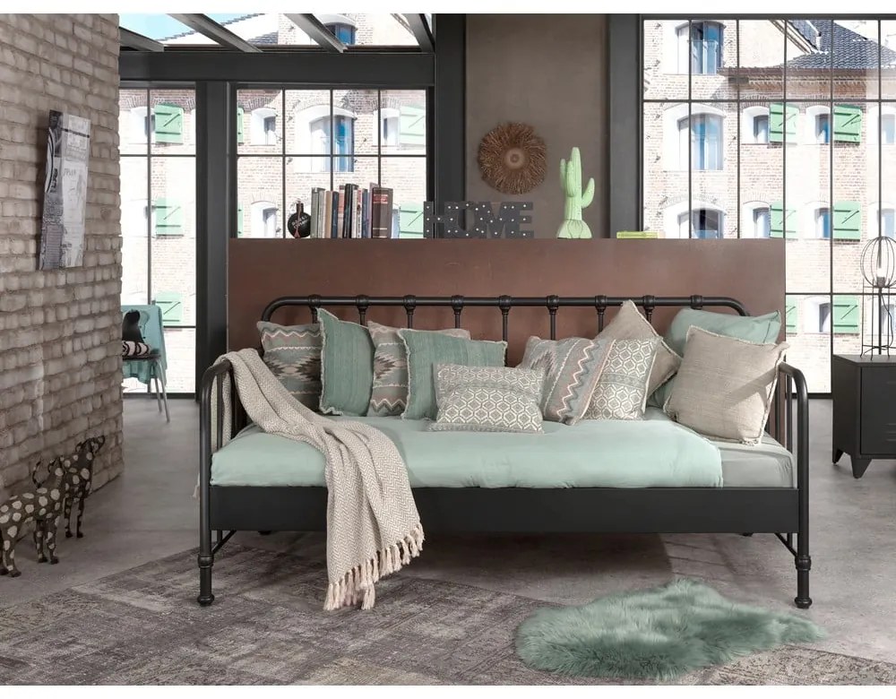 Szürke fém gyerekágy 90x200 cm BRONXX – Vipack