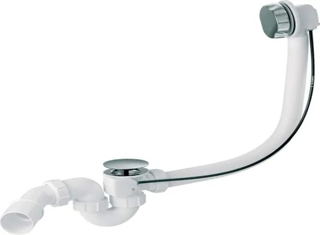 Kádszifon Krómozott, Forgatógombos Fém HC31M-S2