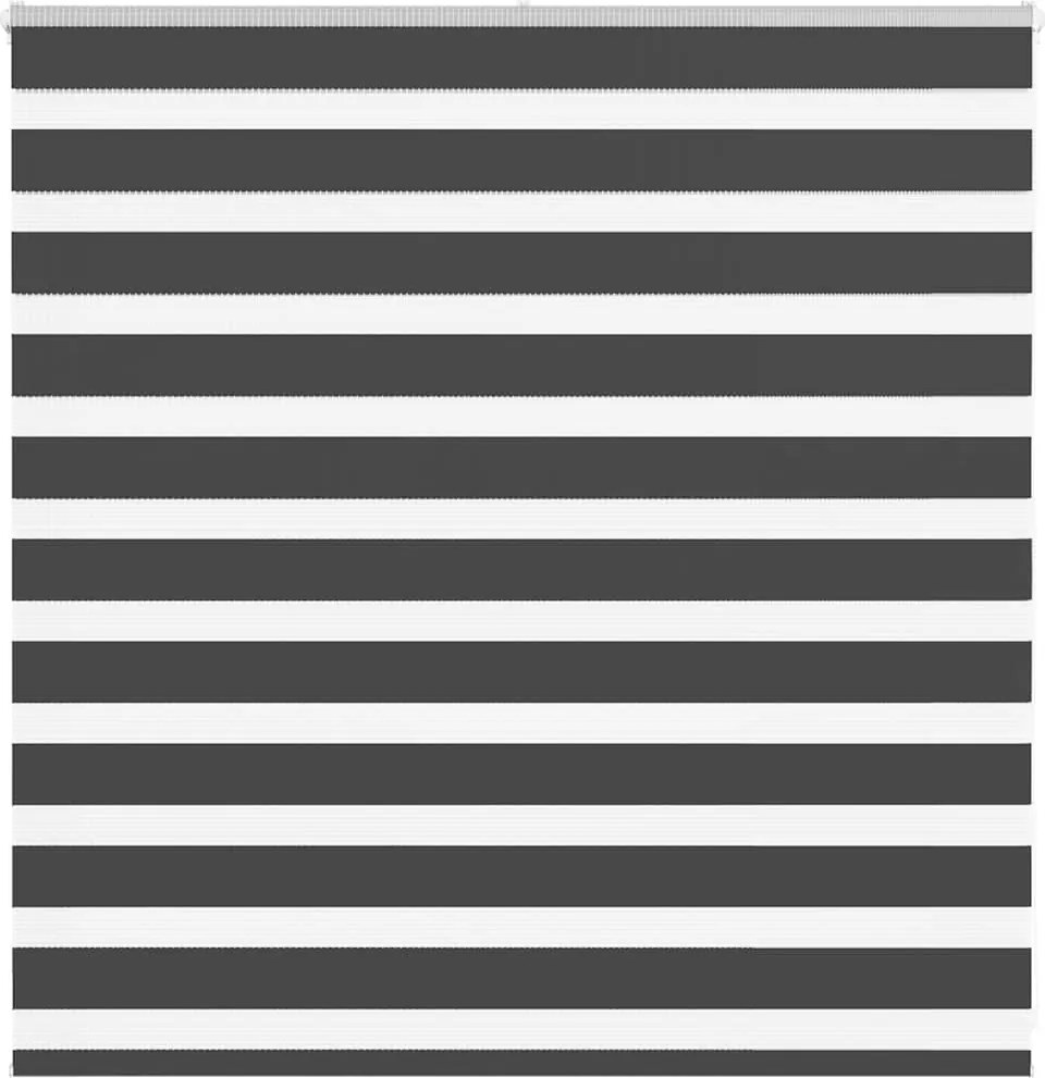 vidaXL zebrafüggönnyel fekete szövetszélesség 145,9 cm poliészter