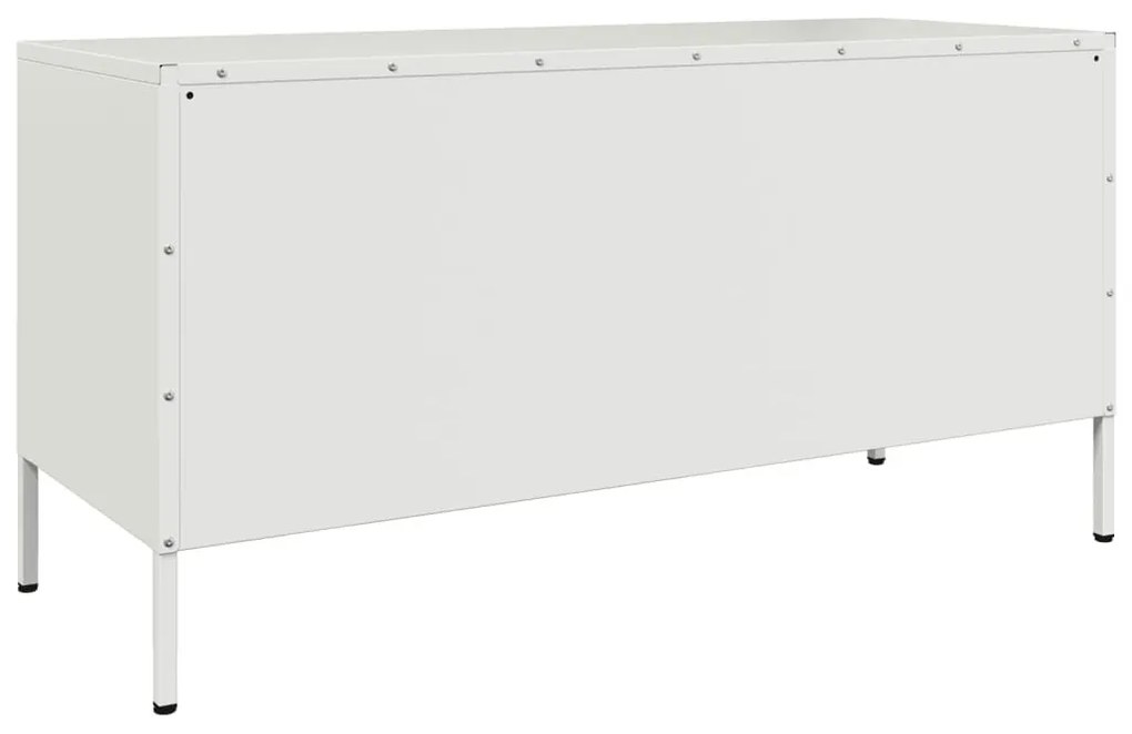fehér acél TV-szekrény 100,5 x 39 x 50,5 cm