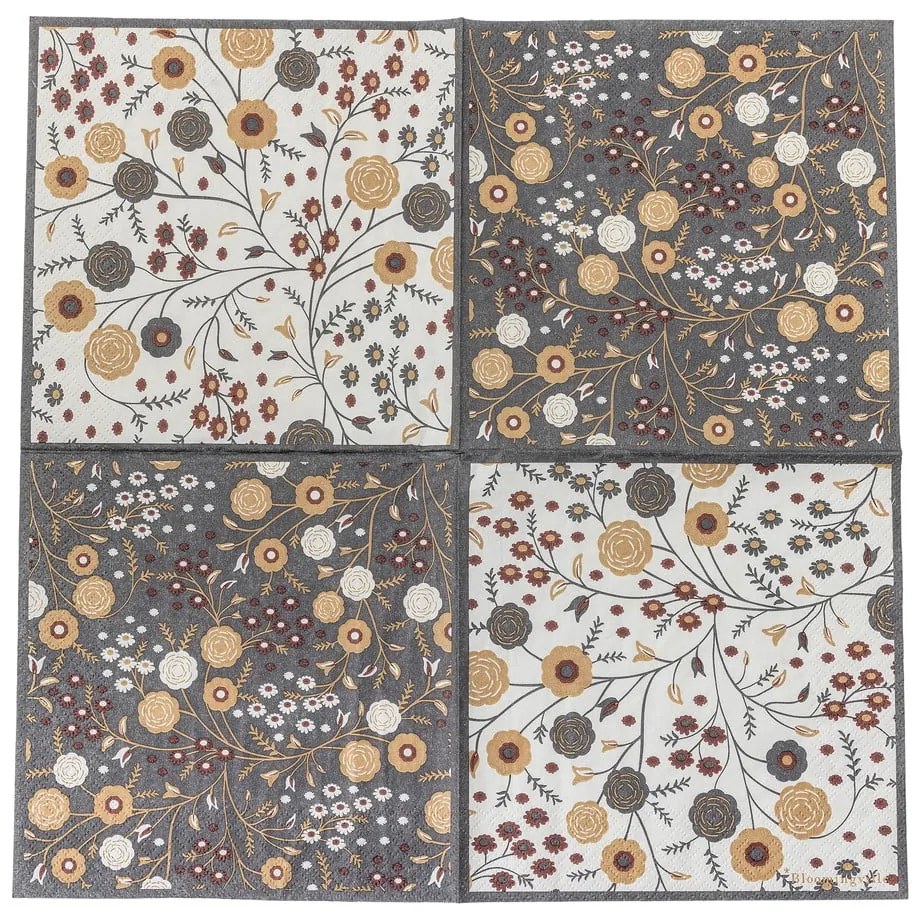 Papír szalvéta szett 20 db-os 33x33 cm Eydis – Bloomingville