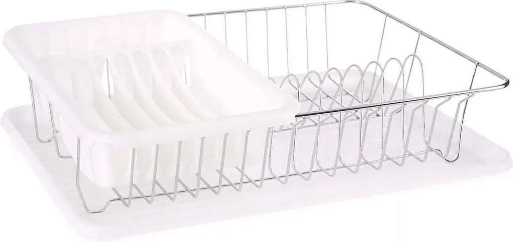 Konyhai edénycsepegtető tálcával, fehér